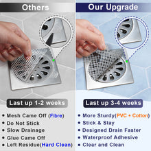 Load image into Gallery viewer, INVIHUG, 25 Pack Disposable Hair Catchers for Shower, Hair Catcher Mesh Stickers.Gray
