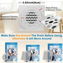 Load image into Gallery viewer, INVIHUG, 25 Pack Disposable Hair Catchers for Shower, Hair Catcher Mesh Stickers.Gray
