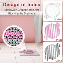 Load image into Gallery viewer, INVIHUG, 25 Pack Disposable Hair Catchers for Shower, Hair Catcher Mesh Stickers.
