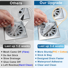 Load image into Gallery viewer, INVIHUG, 25 Pack Disposable Hair Catchers for Shower, Hair Catcher Mesh Stickers.
