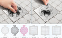 Load image into Gallery viewer, INVIHUG, 25 Pack Disposable Hair Catchers for Shower, Hair Catcher Mesh Stickers.Gray
