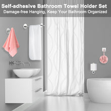 Load image into Gallery viewer, 5-Piece Bathroom Hardware Set - Self Adhesive 16&quot; Hand Towel Bar Rack Toilet Paper Holder Robe Hook Set - SUS 304 Stainless Steel Brushed Nickel Wall Mount, No Drilling for Kitchen Bedroom
